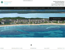 Tablet Screenshot of excellenceoysterbayresort.com